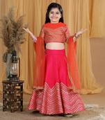 Pink gotta work lehanga set