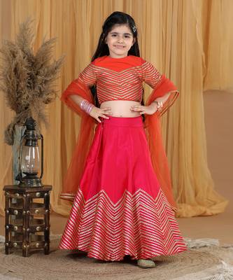 Pink gotta work lehanga set 2