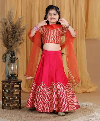 Pink gotta work lehanga set 3