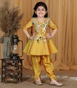 Mustard yellow kurta set
