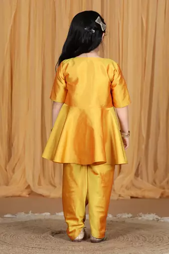 Mustard yellow kurta set