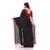 Black woven cotton saree 