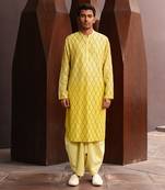 Yellow iron man kurta