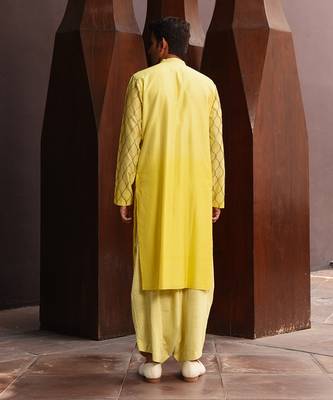 Yellow iron man kurta 2