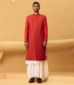 Red deadpool sherwani
