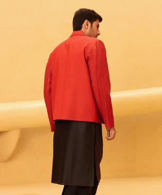 Red thor biker jacket 2