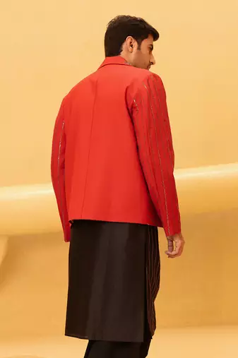 Red thor biker jacket