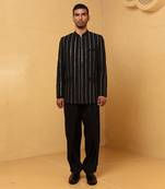 Black james bond bandhgala set