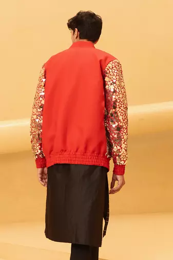 Red wolverine bomber jacket