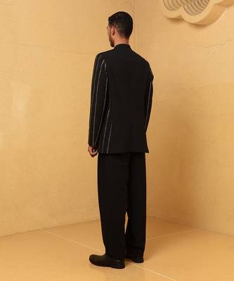 Black james bond bandhgala set 2