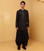 Black jean kurta