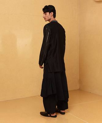 Black jean kurta 2