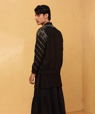 Black rubeus bomber jacket 2