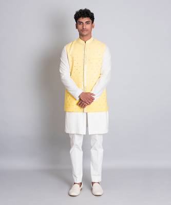 Yellow ombre linen bandi 1