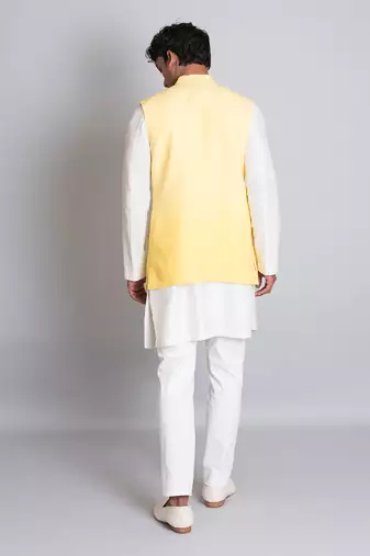 Yellow ombre linen bandi