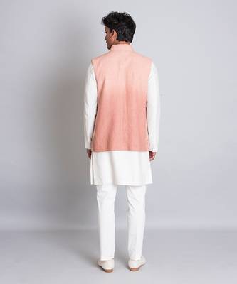 Powder brown ombre linen bandi 3