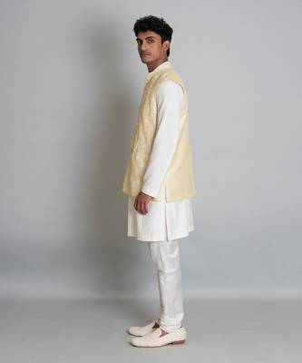 Pista green raw silk bandi 2