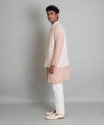 Water pink raw silk bandi 2
