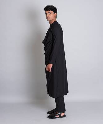 Black modal cotton kurta 2