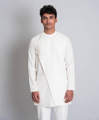 Off white short kurta 1