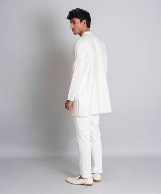 Off white short kurta 3