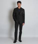 Black coat with pant