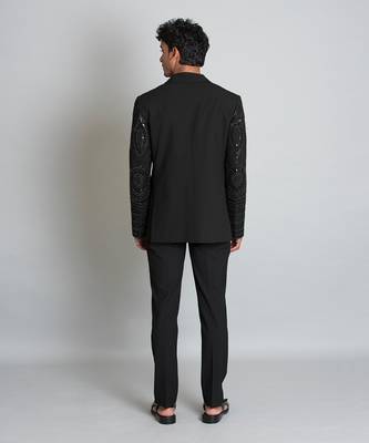 Black coat with pant 3