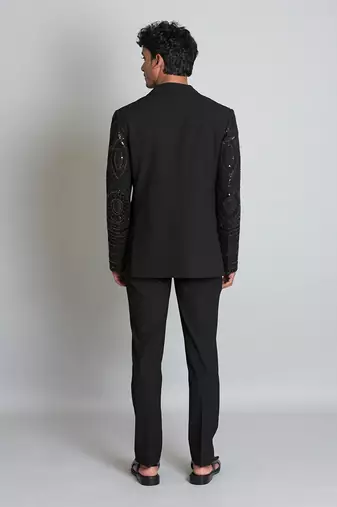 Black coat with pant