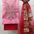 Kimisha women's light pink cambric cotton hand work dress material