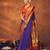 Purple Banarasi Silk Saree With Blouse Piece