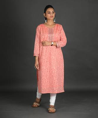Peach kurti 1