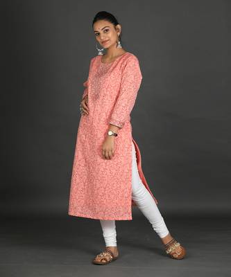 Peach kurti 4