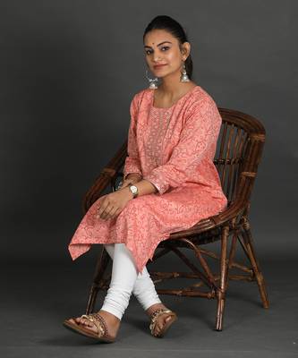 Peach kurti 5