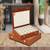 Atorakushon pu leather makeup storage case 24 grid jewellery organizer locker box  earring ring box (brown)