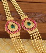 Designer kempu layer necklace