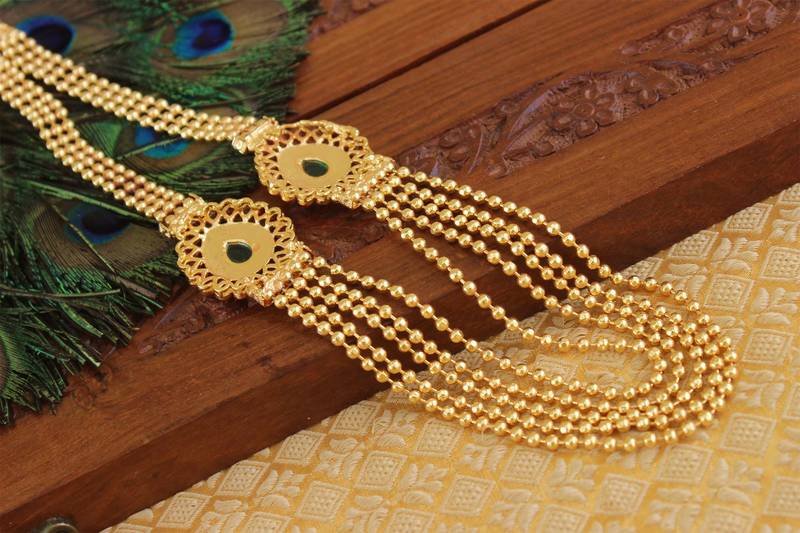 Designer kempu layer necklace