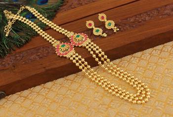 Designer kempu layer necklace 1