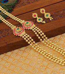 Designer kempu layer necklace