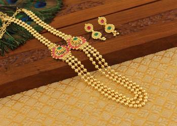 Designer kempu layer necklace 3