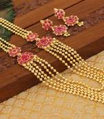 Designer kempu layer necklace