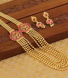 Designer kempu layer necklace
