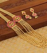 Designer kempu layer necklace