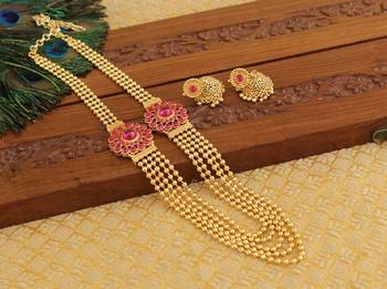 Designer kempu layer necklace 1