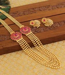 Designer kempu layer necklace