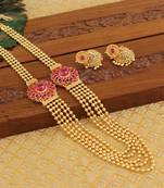 Designer kempu layer necklace