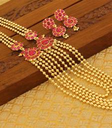 Designer kempu layer necklace