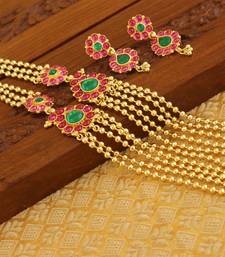 Designer kempu layer necklace