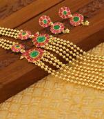 Designer kempu layer necklace