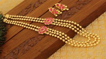 Designer kempu layer necklace 1