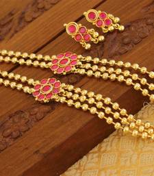 Designer kempu layer necklace